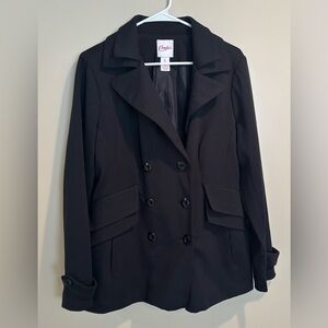 Candies Women's Black Double-Breasted Jacket size XL